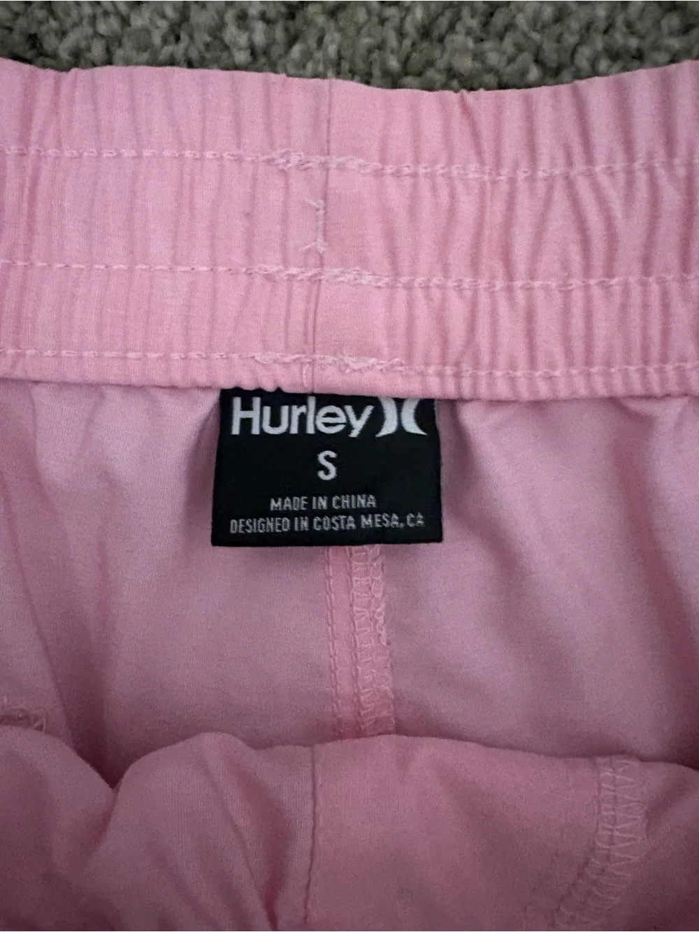 Hurley Men's Light Pink Swim Board Shorts